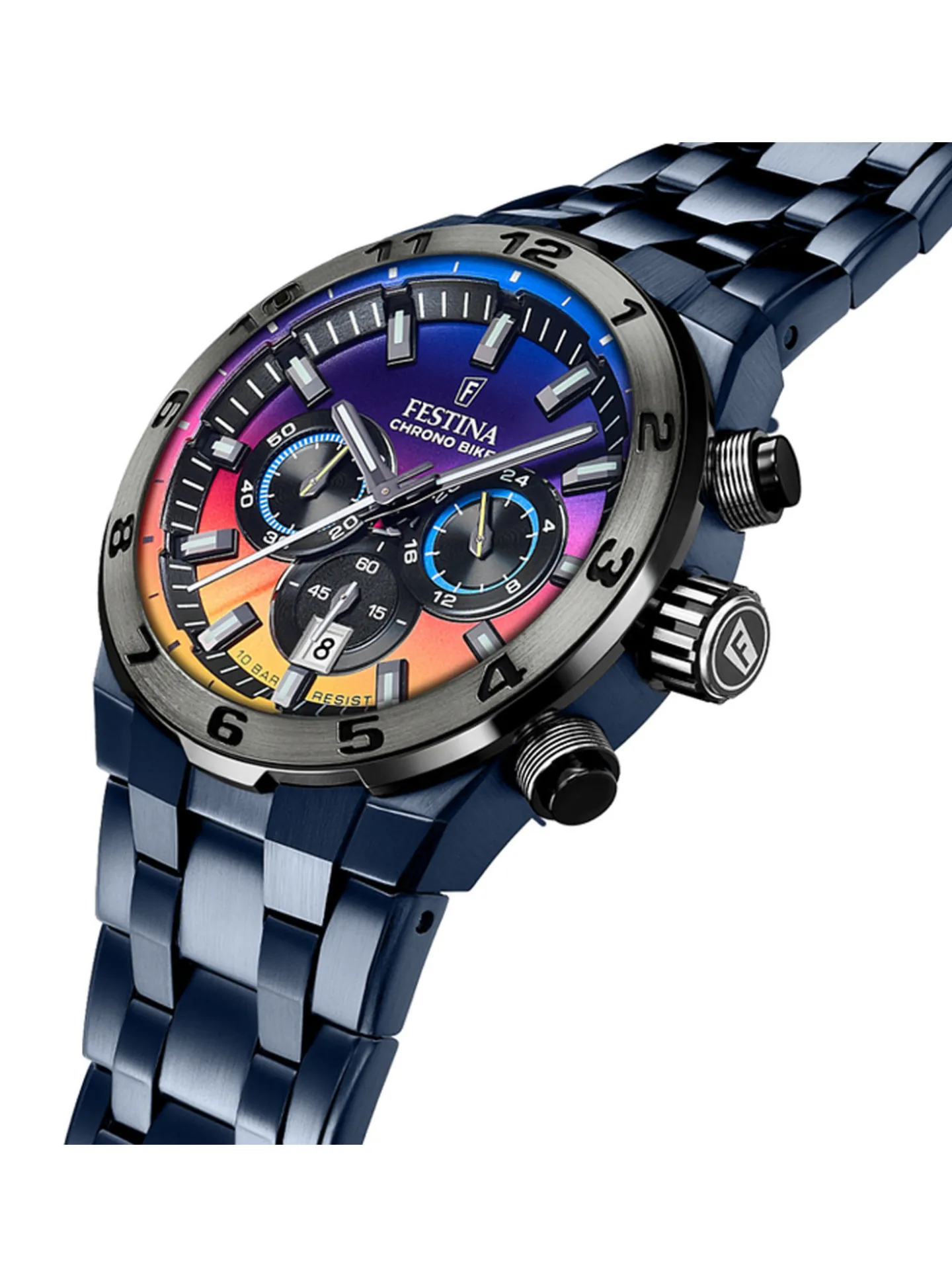 Montre Festina édition Spéciale Chrono Bike_x005f_x000D_acier bleu