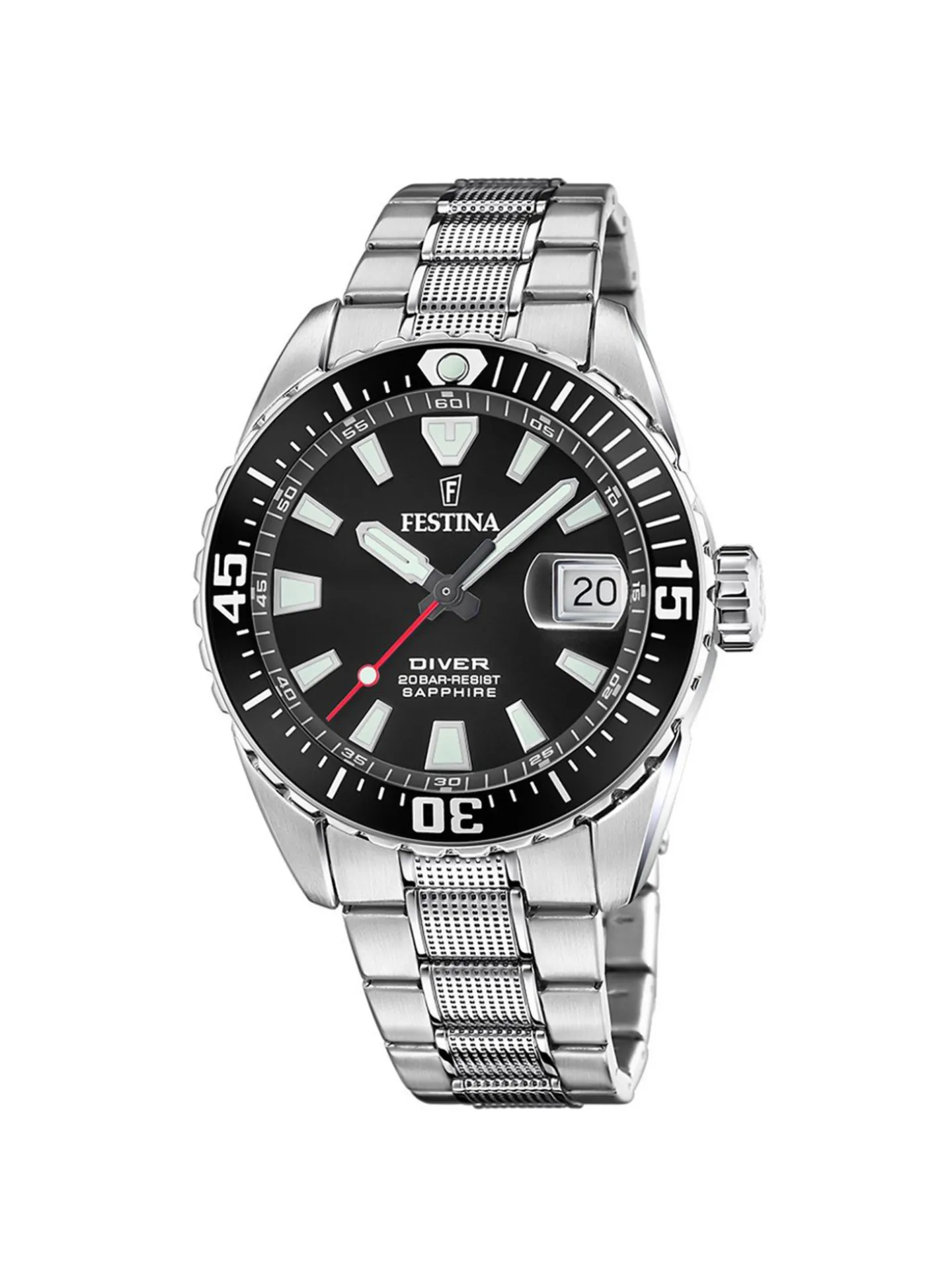 Montre Festina The Originals acier cadran noir