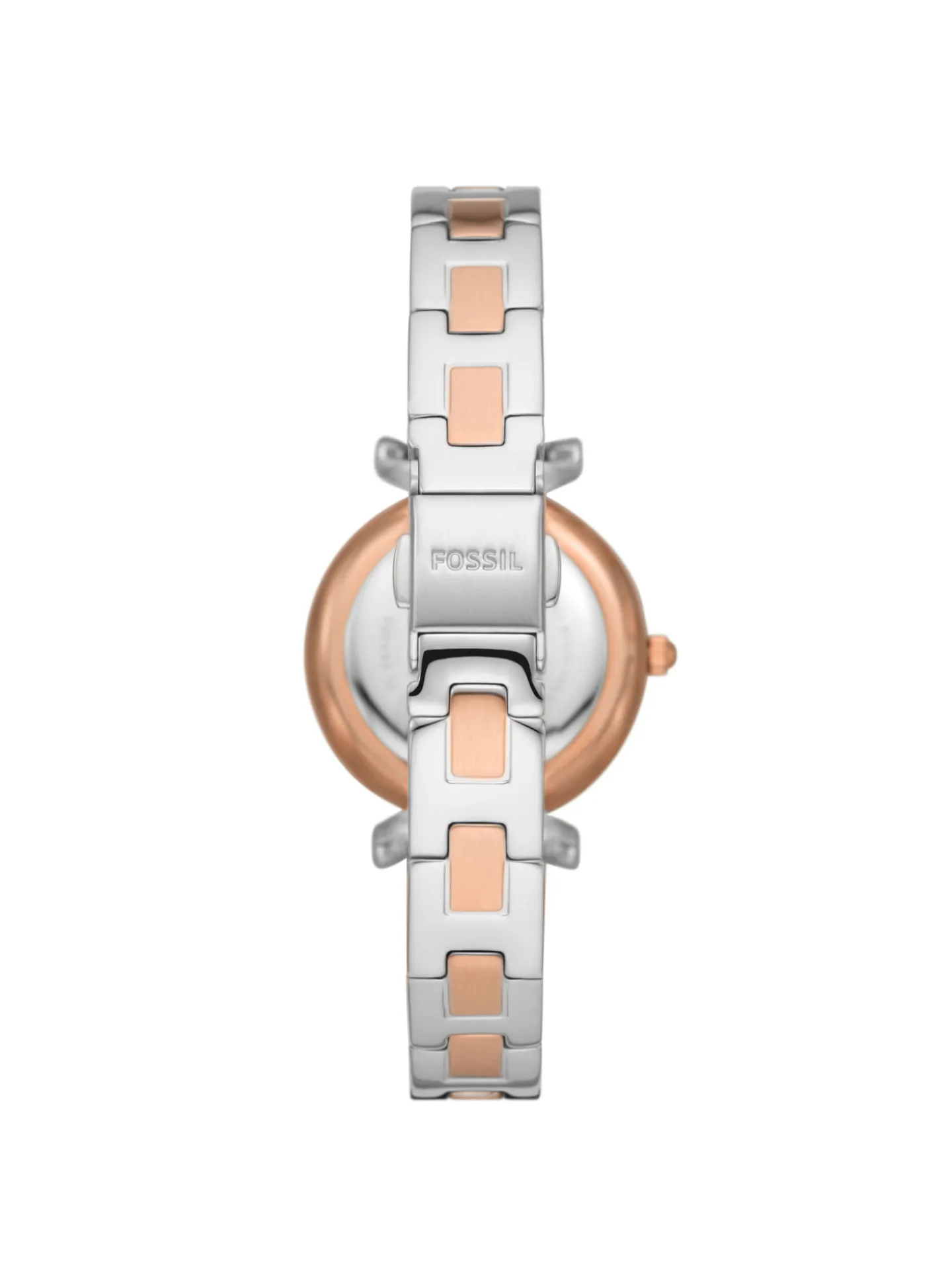 Montre Fossil Carlie acier blanc et rose