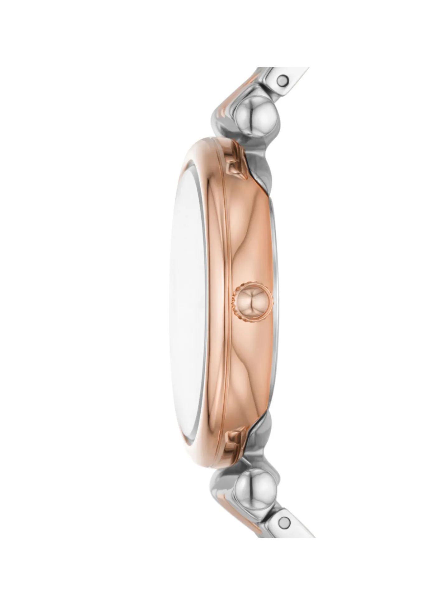 Montre Fossil Carlie acier blanc et rose