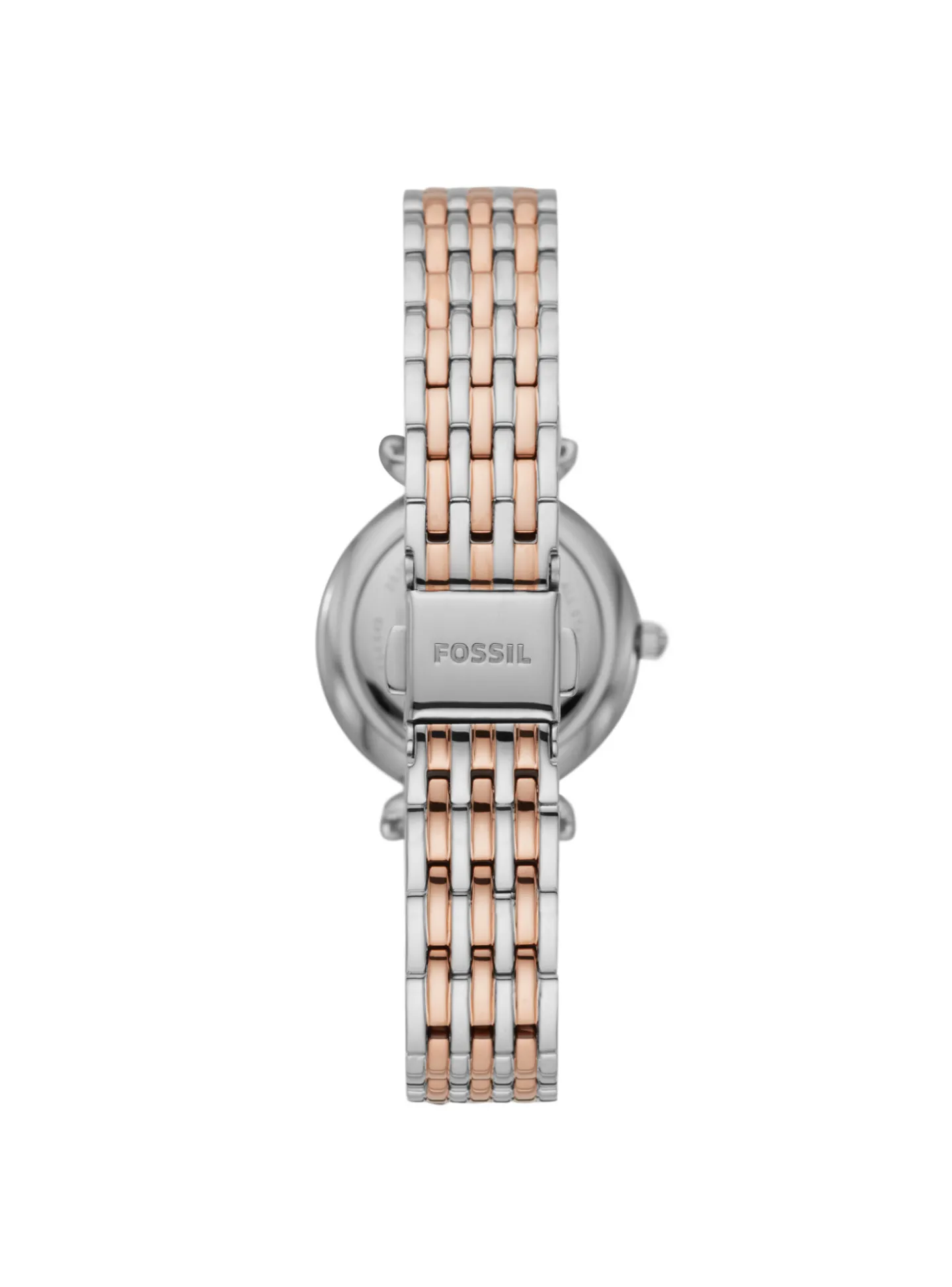 Montre Fossil Carlie Mini acier blanc et rose