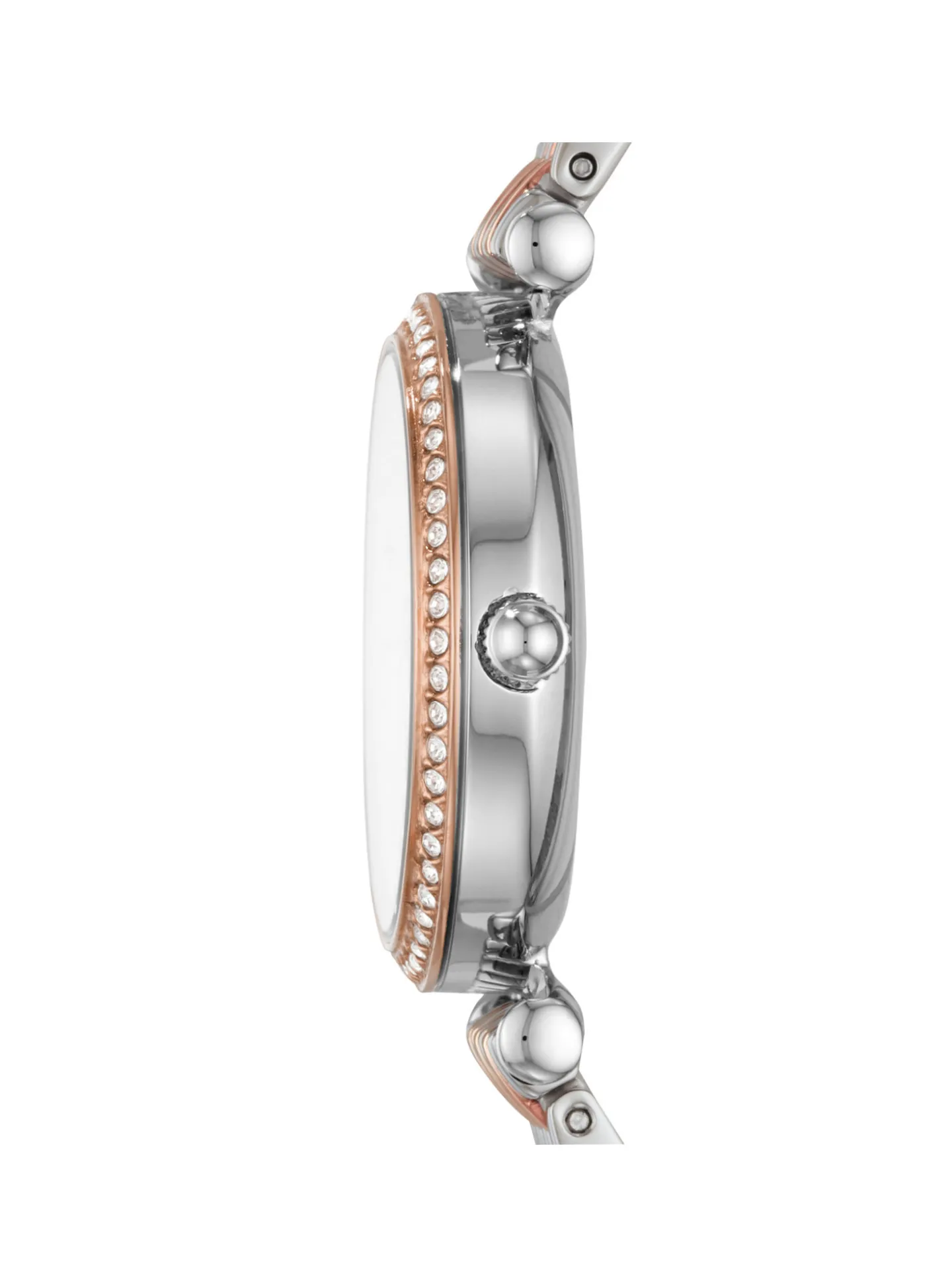 Montre Fossil Carlie Mini acier blanc et rose