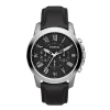Montre Fossil Grant cuir noir