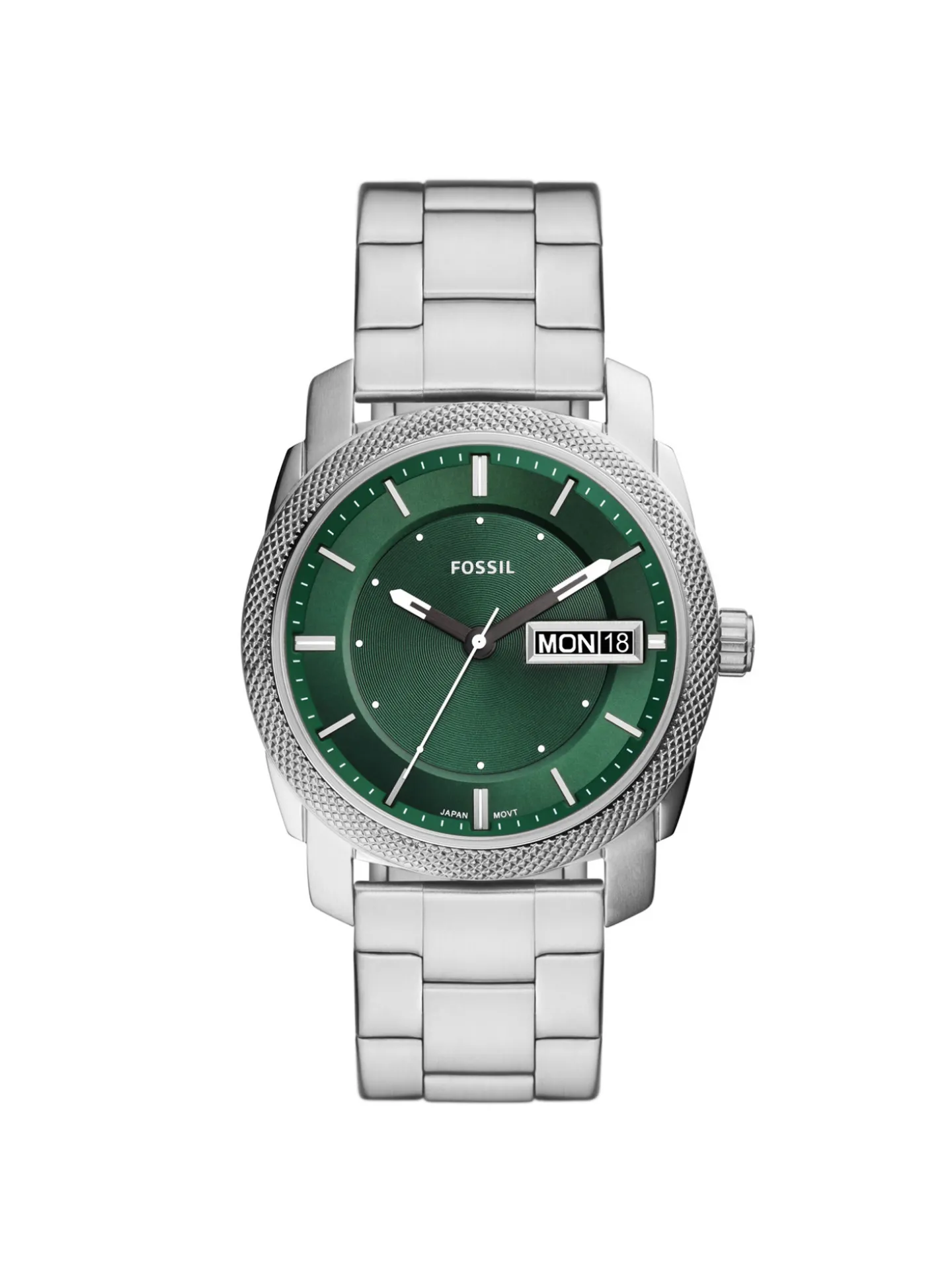 Montre Fossil Machine acier et cadran vert