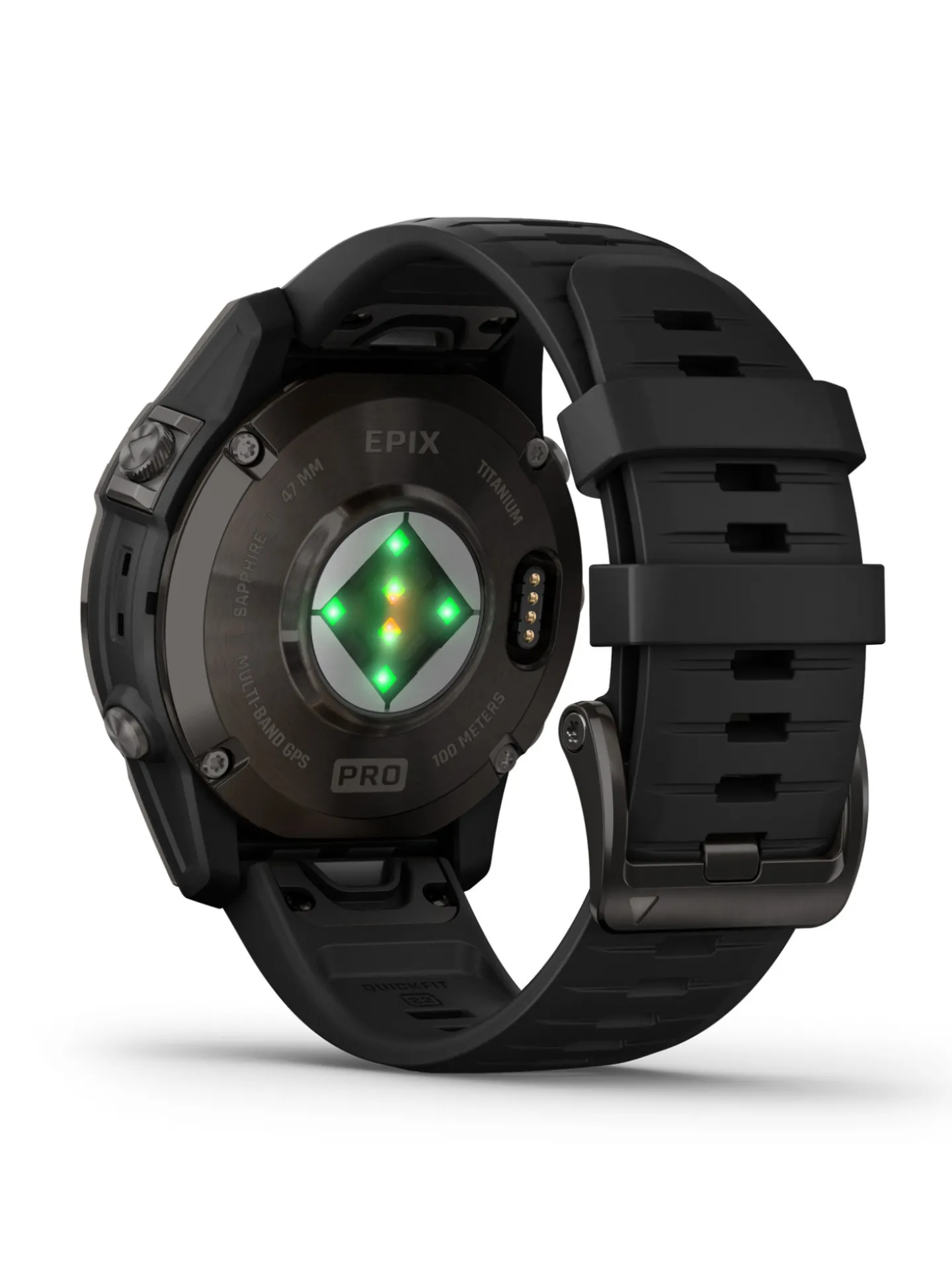 Montre GARMIN Epix Pro (Gen 2) Sapphire Edition_x005f_x000D_Titane avec revêtement en Carbon Gray DLC et bracelet noir