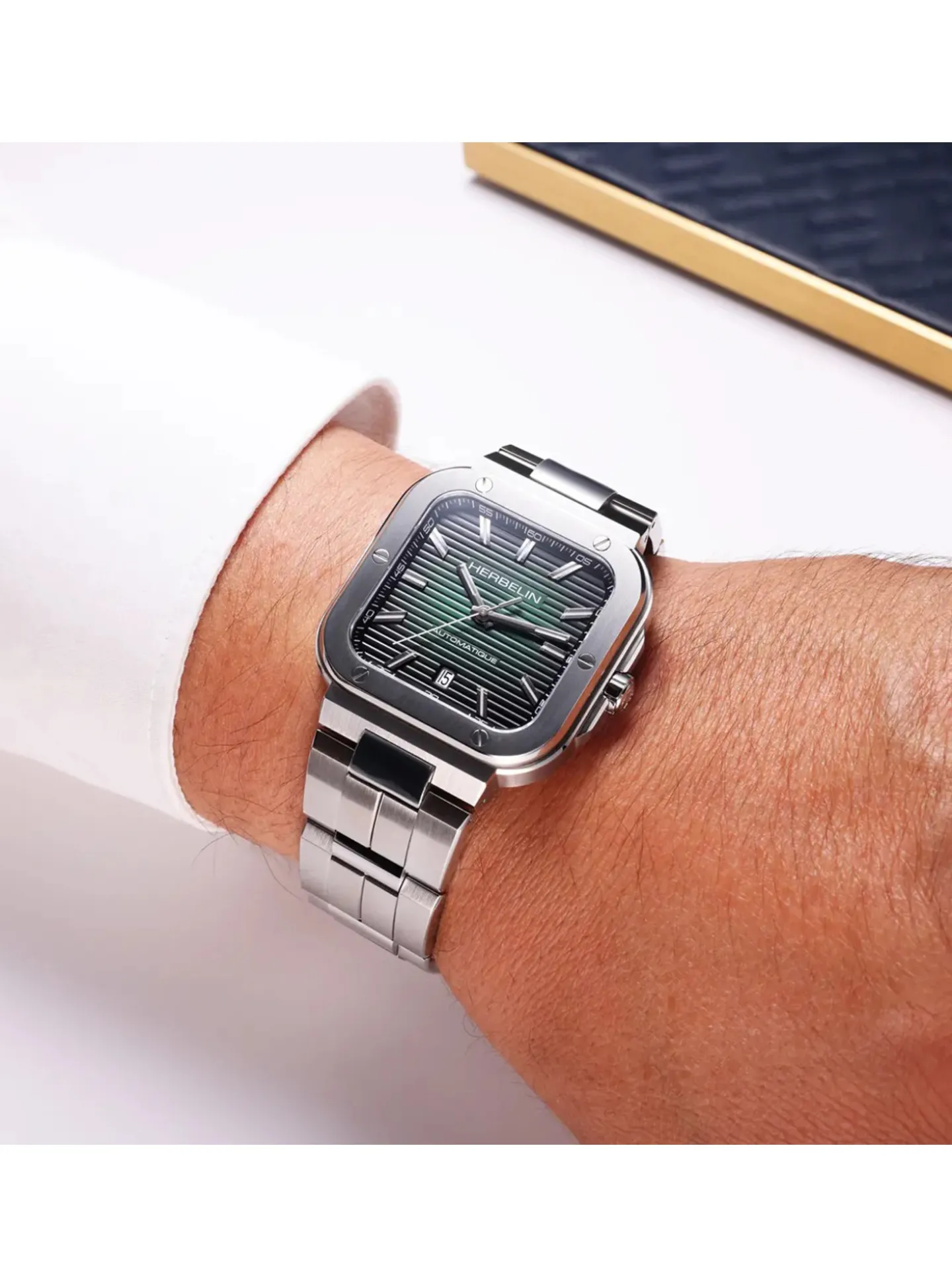 Montre Herbelin Cap Camarat automatique cadran vert
