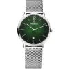 Montre Herbelin City acier mailanais cadran vert