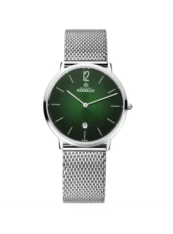 Montre Herbelin City acier mailanais cadran vert