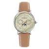 Montre Herbelin Inspiration Phase de Lune cuir beige