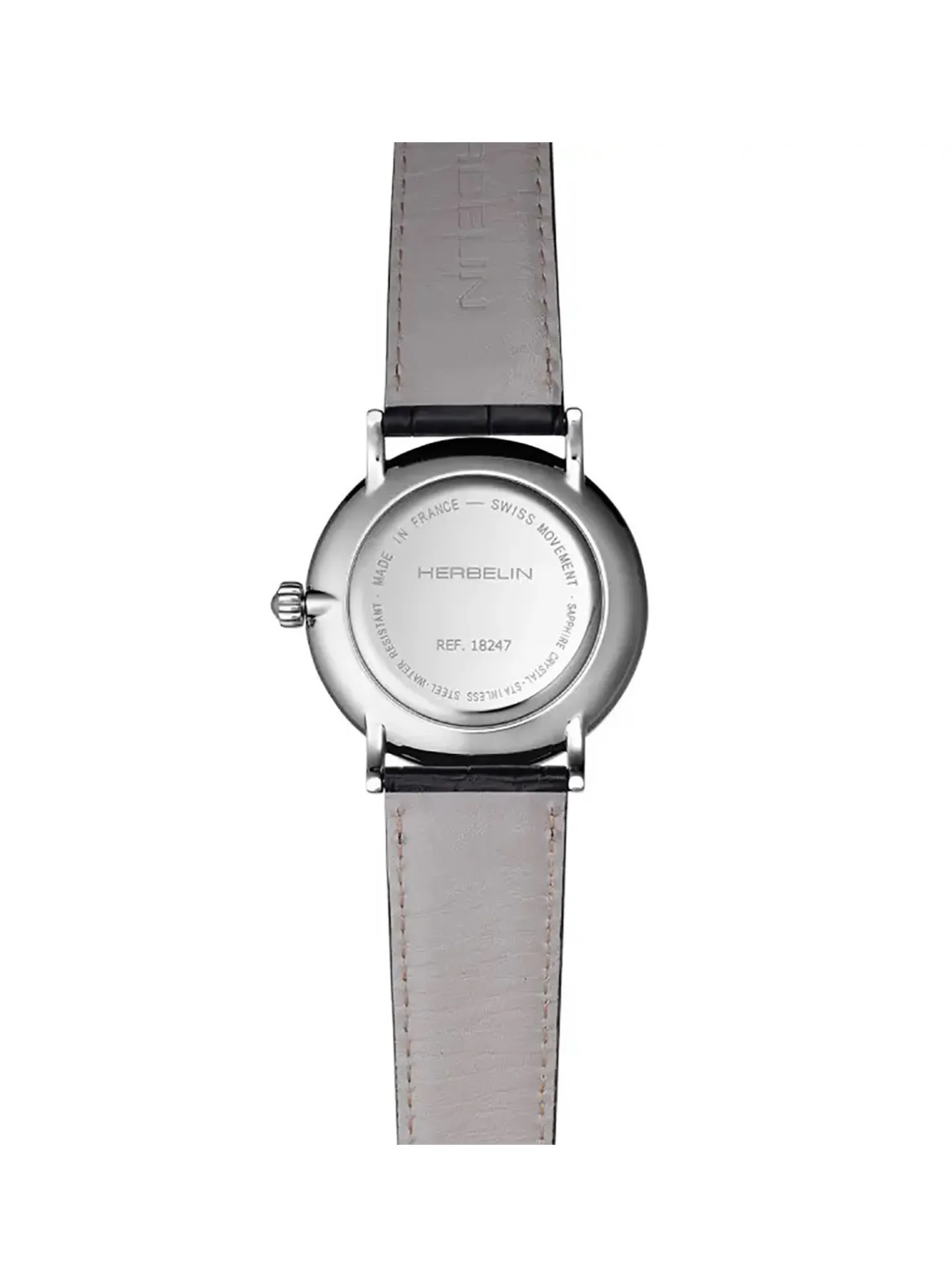 Montre Herbelin Inspiration cuir noir