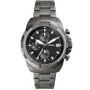 Montre homme Fossil Bronson acier gris