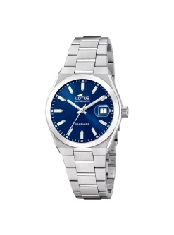 Montre Lotus automatique acier cadran bleu