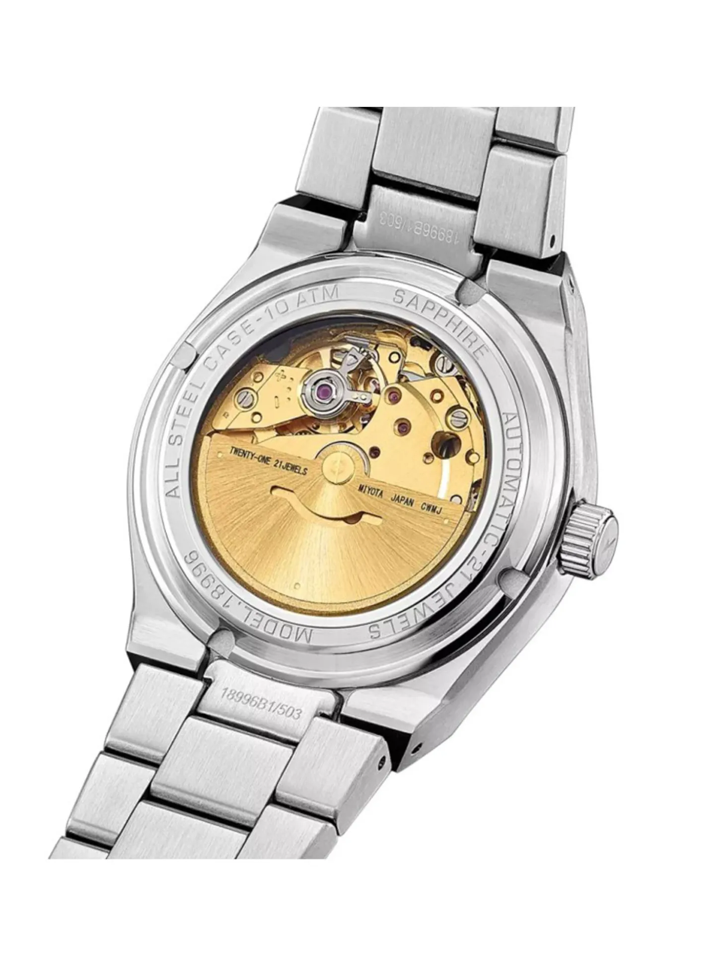 Montre Lotus automatique acier cadran bleu