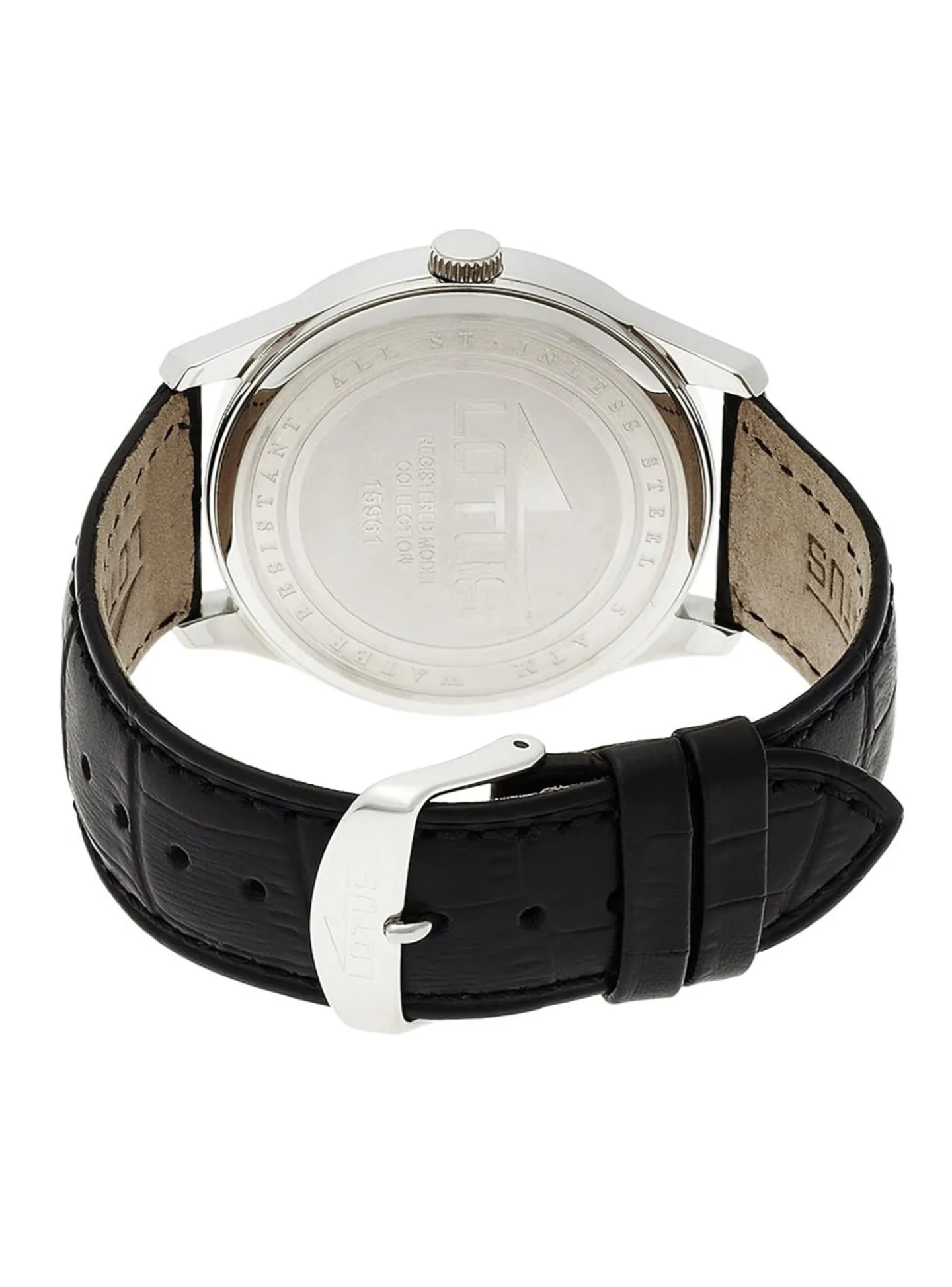 Montre Lotus Collection Minimalist cuir noir