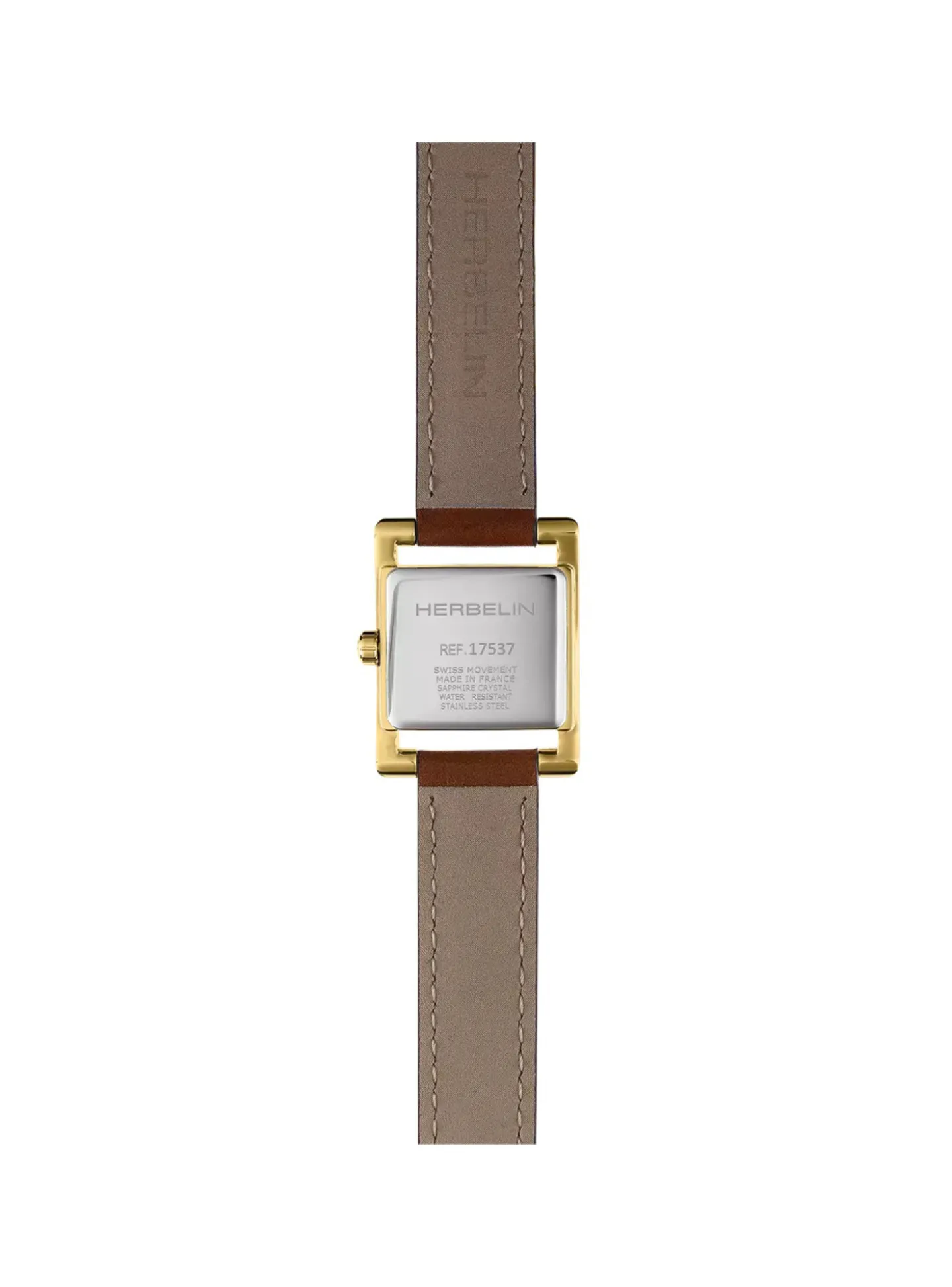 Montre Michel Herbelin dame 5e Avenue cuir gold