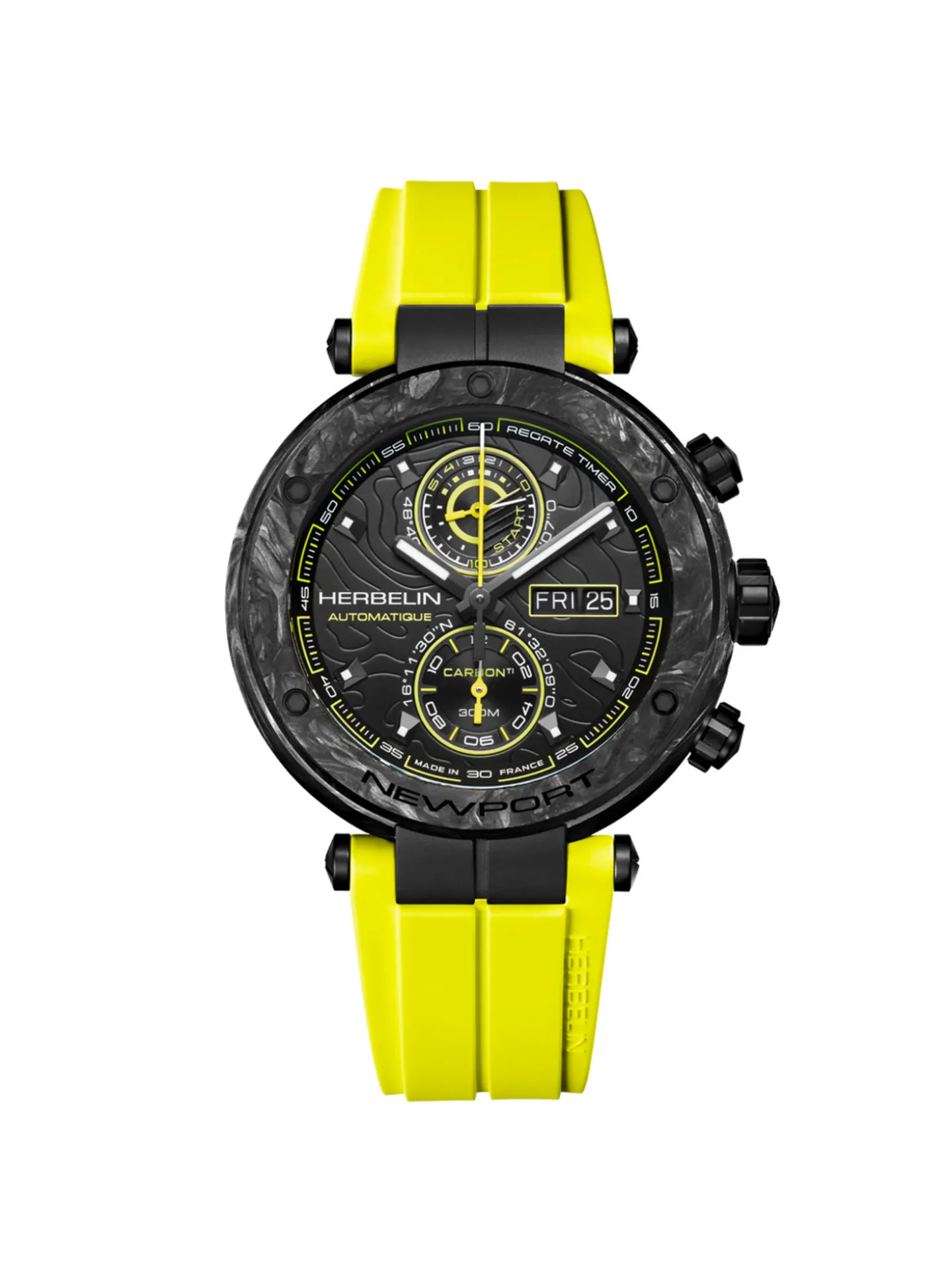 Montre Michel Herbelin Newport Carbon titane_x005f_x000D_Série limitée N°67/500