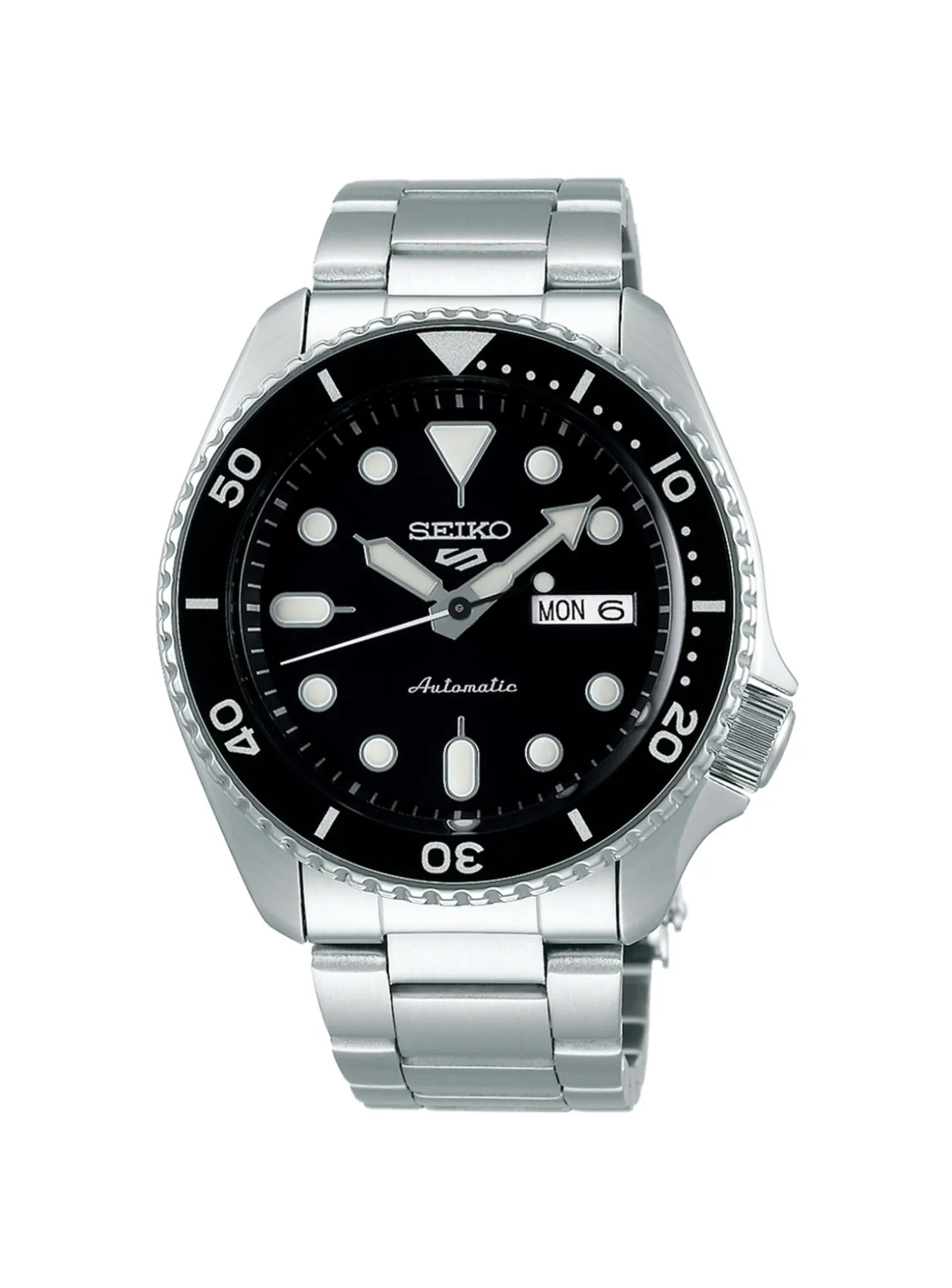 Montre Seiko 5 sport automatique acier cadran noir
