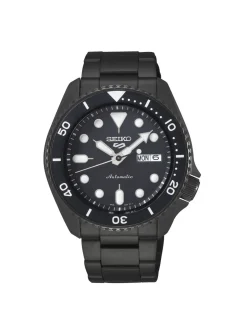 Montre Seiko 5 Sports automatique acier noir