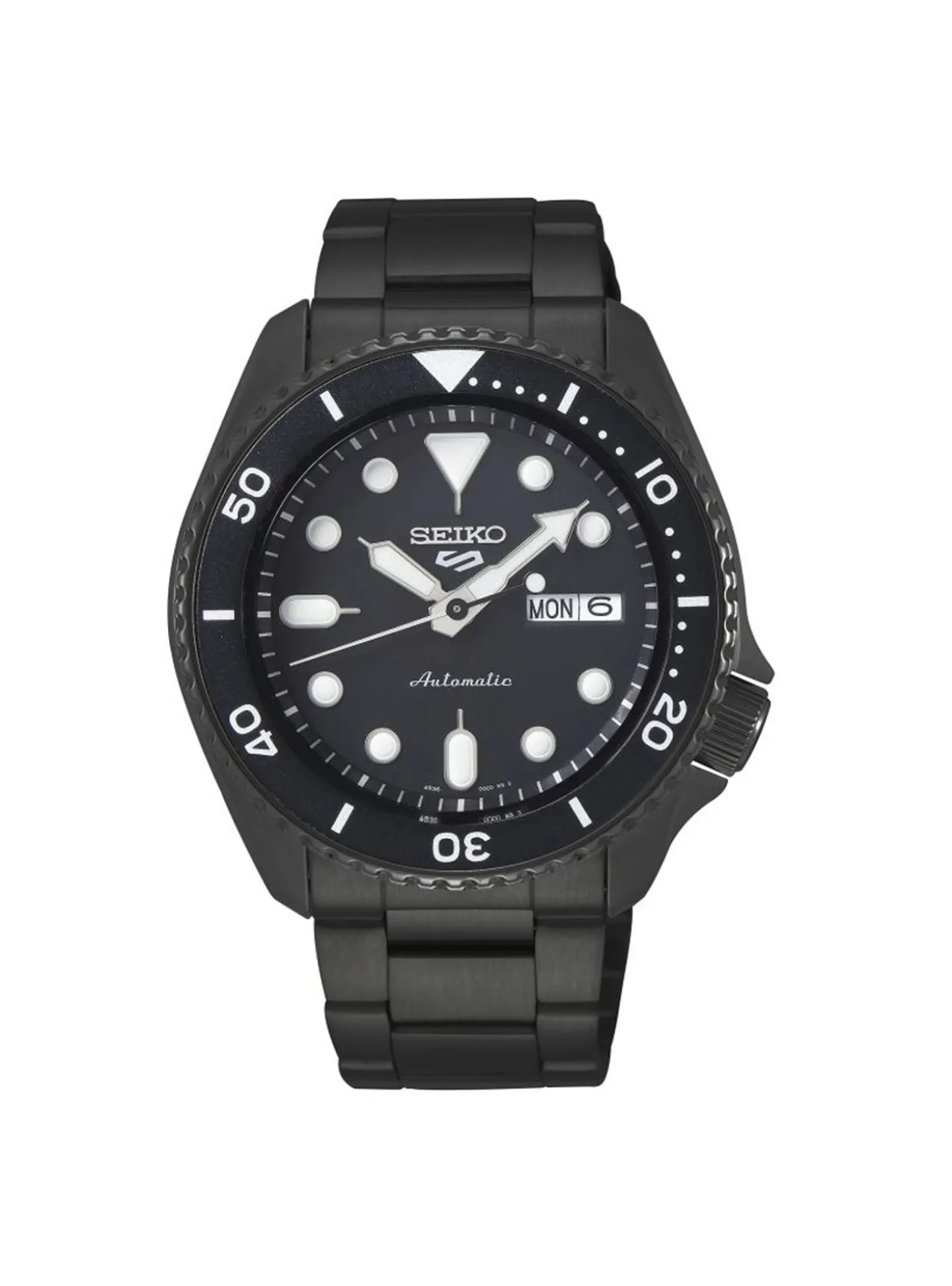Montre Seiko 5 Sports automatique acier noir