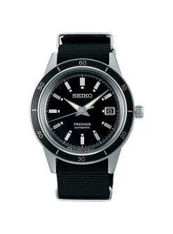 Montre Seiko automatique Présage 60's noire
