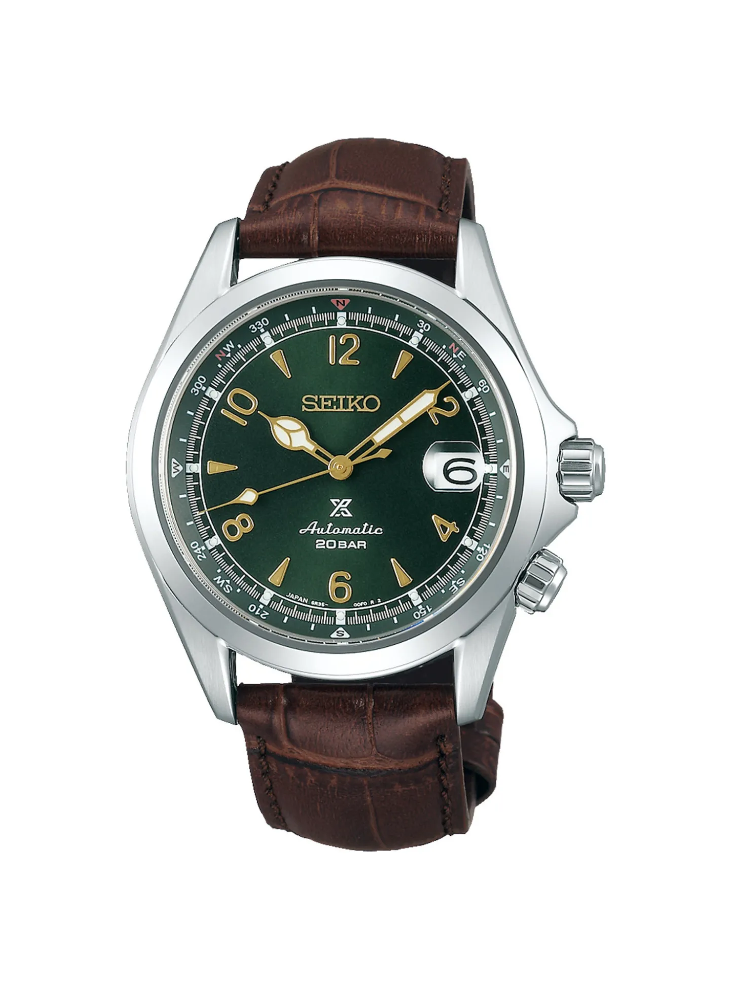 Montre Seiko automatique Prospex Alpinist_x005f_x000D_cuir marron