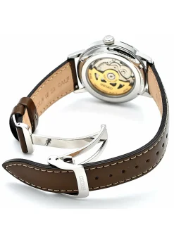 Montre Seiko automatique cadran vert cuir brun_x005f_x000D_collection Présage