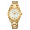 Montre Seiko femme classique acier doré