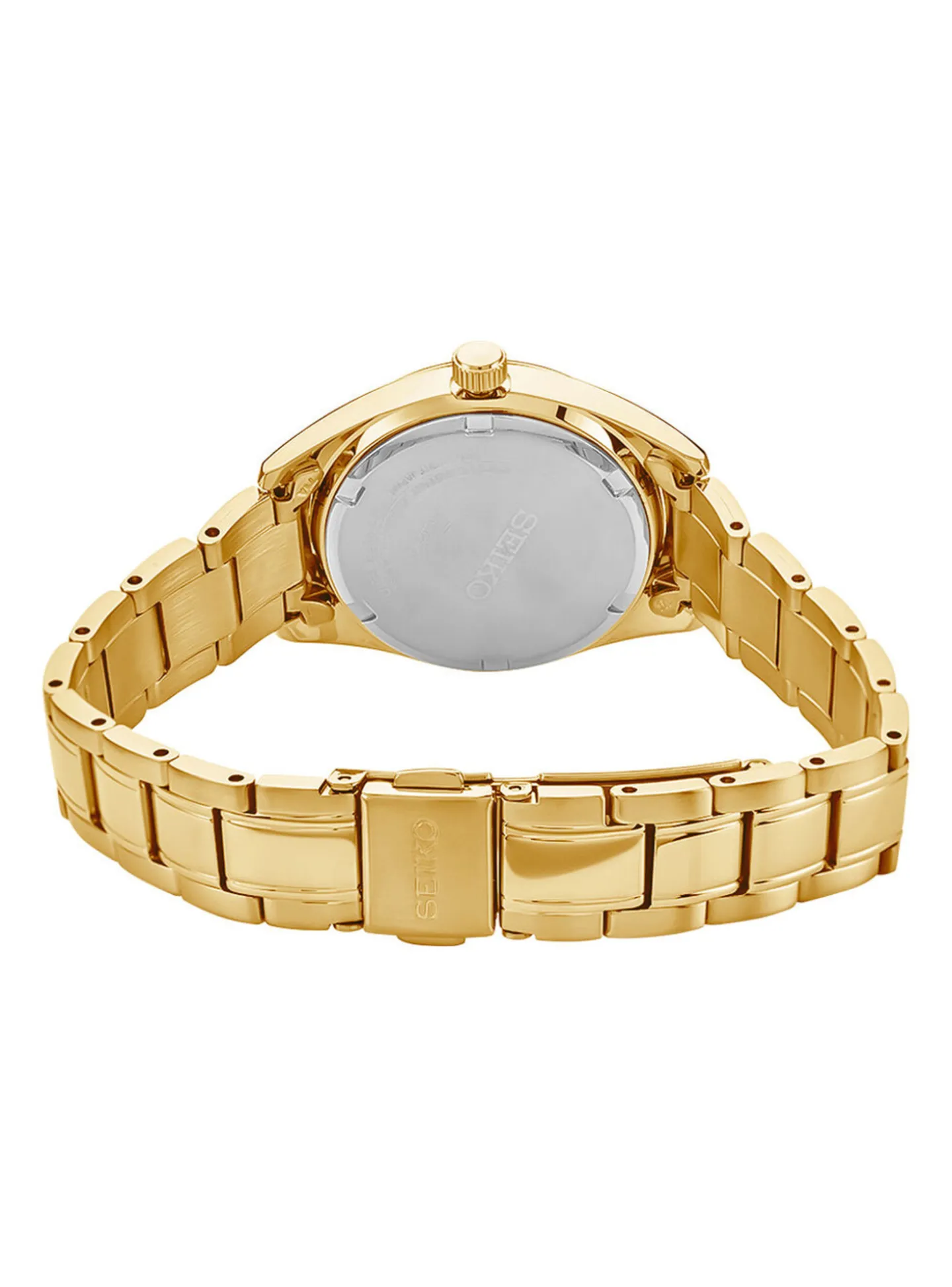 Montre Seiko femme classique acier doré