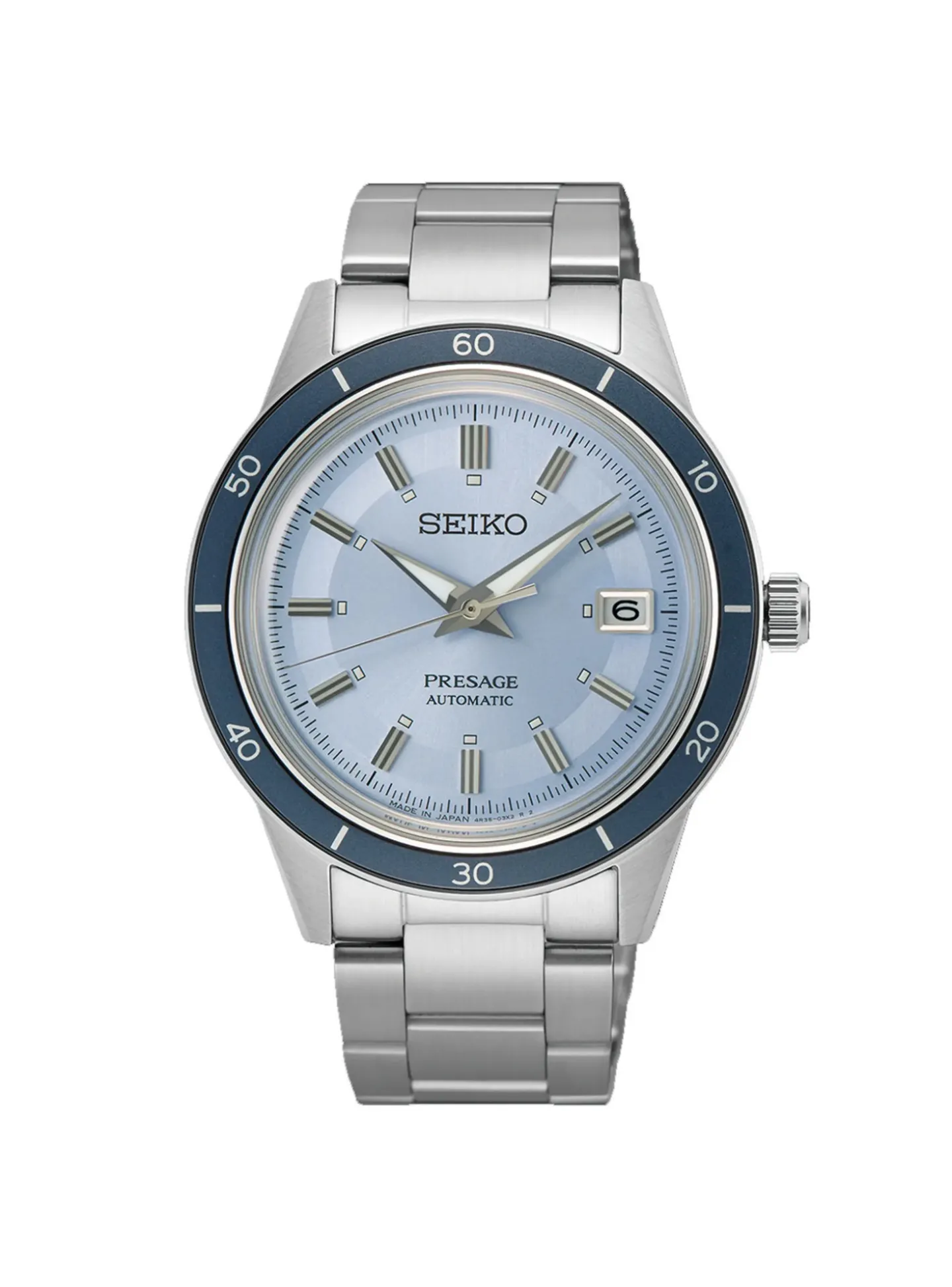 Montre Seiko Présage automatique Style60's_x005f_x000D_Edition limitée light blue 2077/3000