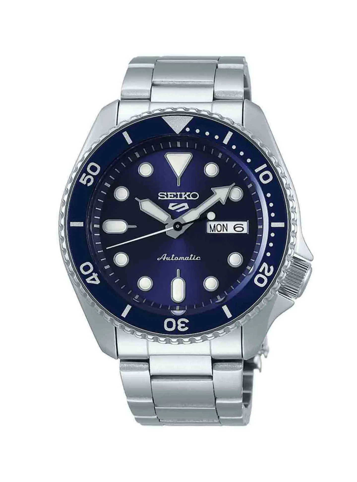 Montre Seiko sport 5 automatique acier cadran bleu