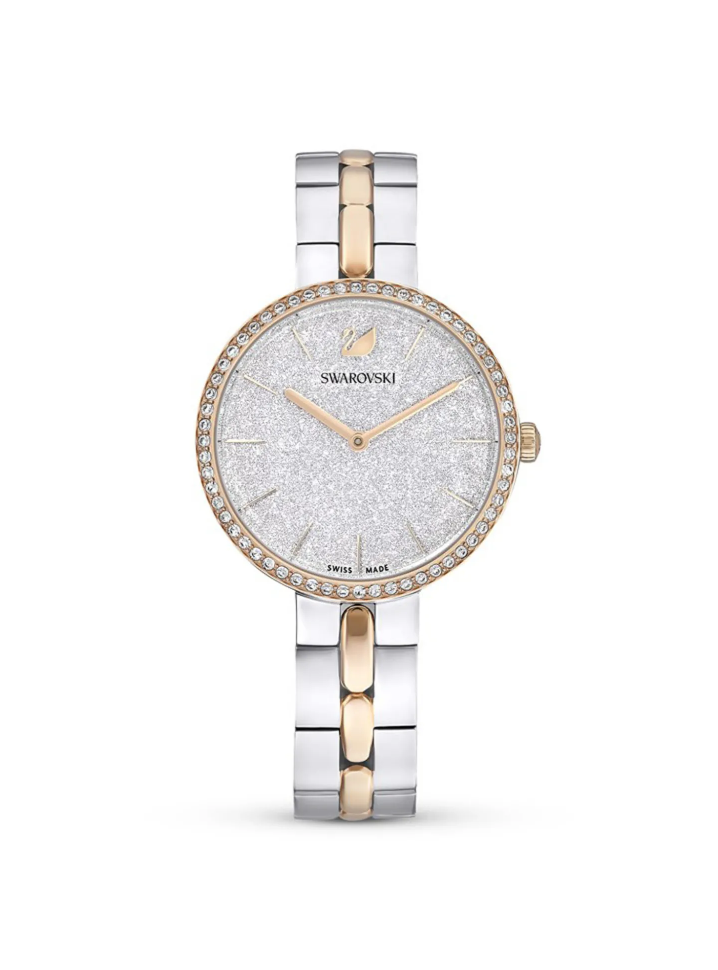 Montre Swarovski Cosmopolitan blanche et rose