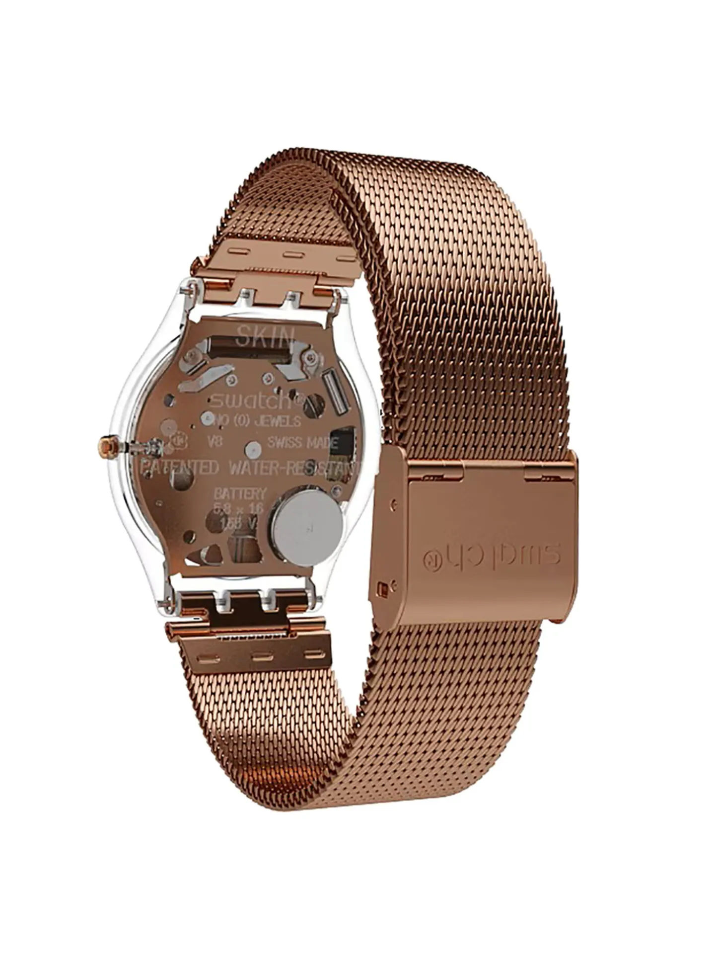 Montre Swatch Hello Darling en acier rose_x005f_x000D_Skin