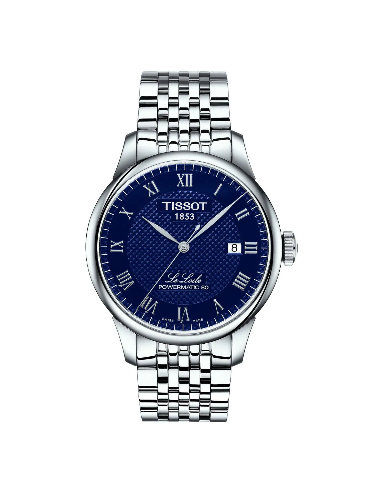 Montre Tissot automatique Le Locle cadran bleu