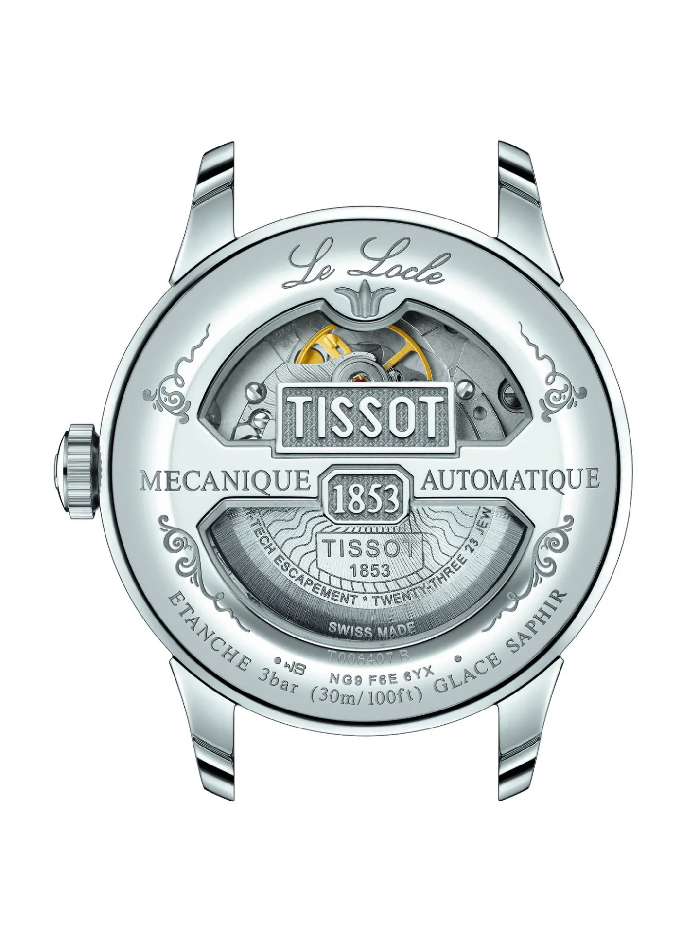 Montre Tissot automatique Le Locle cadran bleu