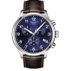 Montre Tissot chrono XL classic cuir bruncadran bleu