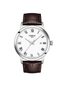 Montre Tissot Classic Dream cuir brun