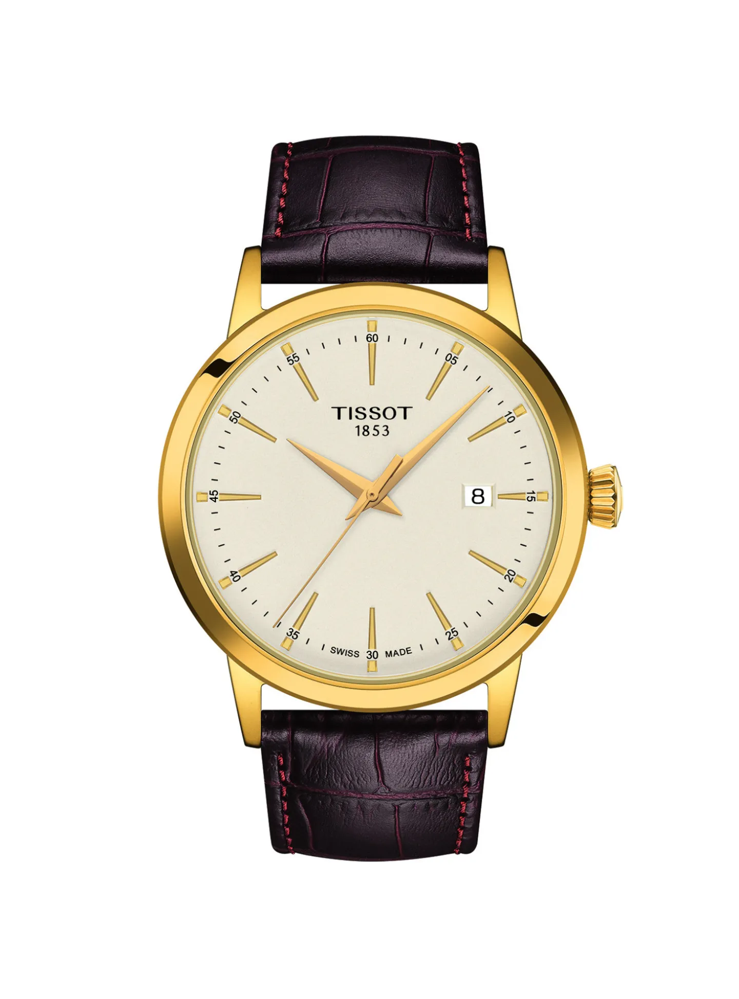 Montre Tissot Classic Dream cuir marron