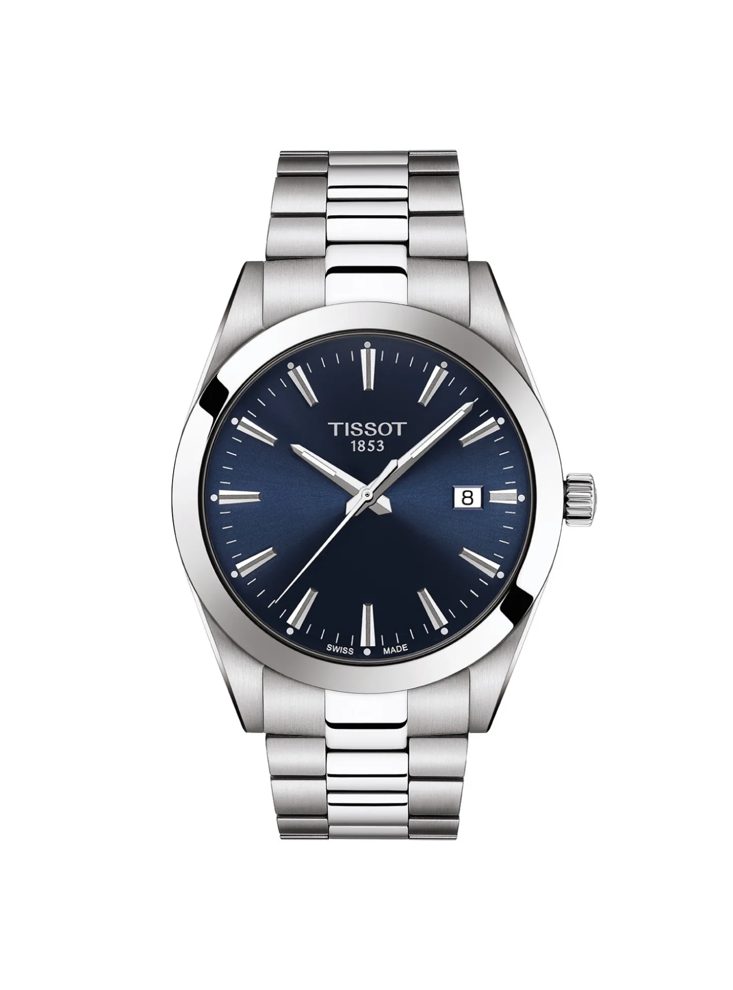 Montre Tissot Gentleman acier cadran bleu