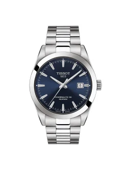 Montre Tissot Gentleman powermatic 80 silicium_x005f_x000D_cadran bleu