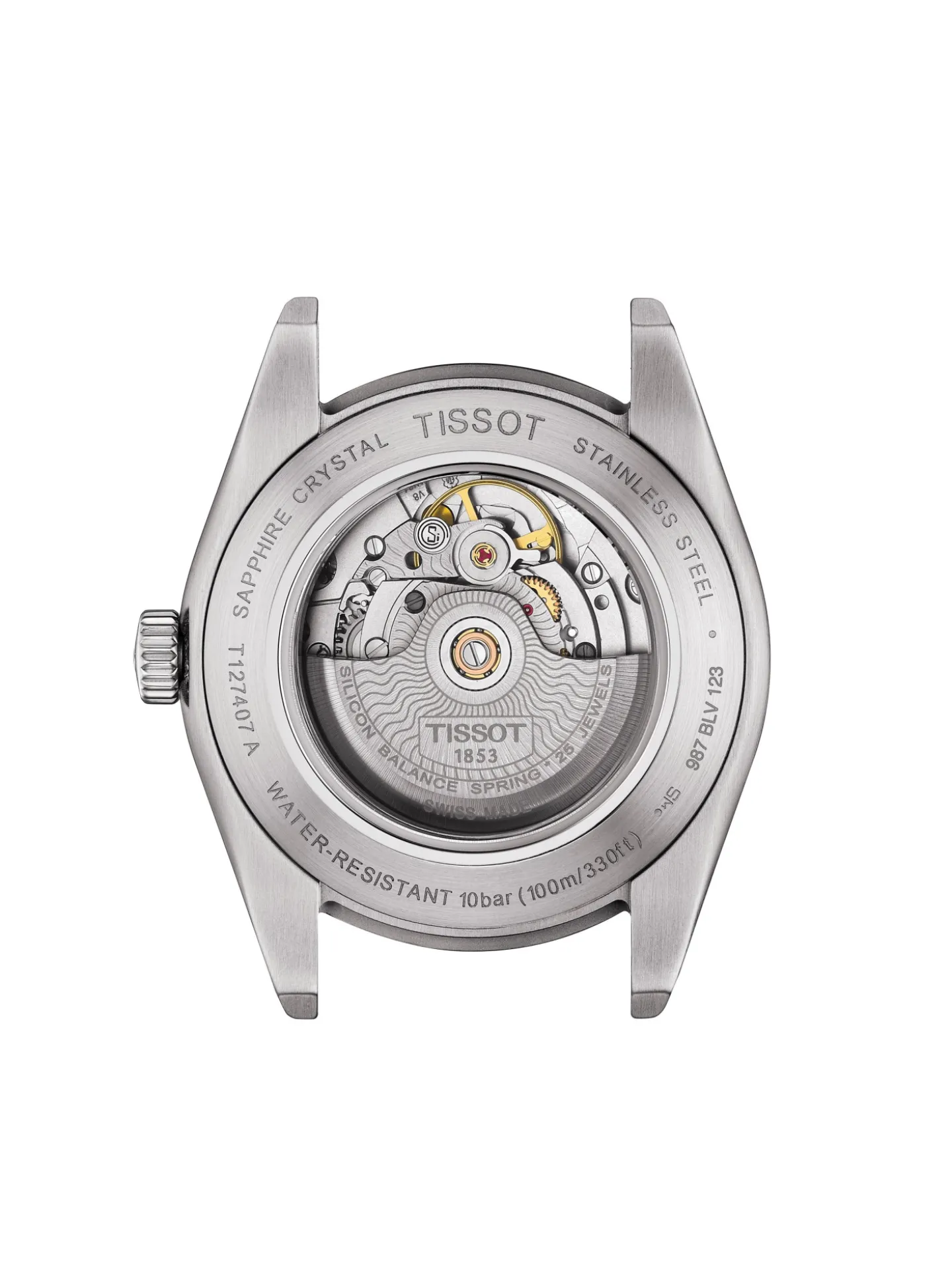 Montre Tissot Gentleman powermatic 80 silicium_x005f_x000D_cadran bleu