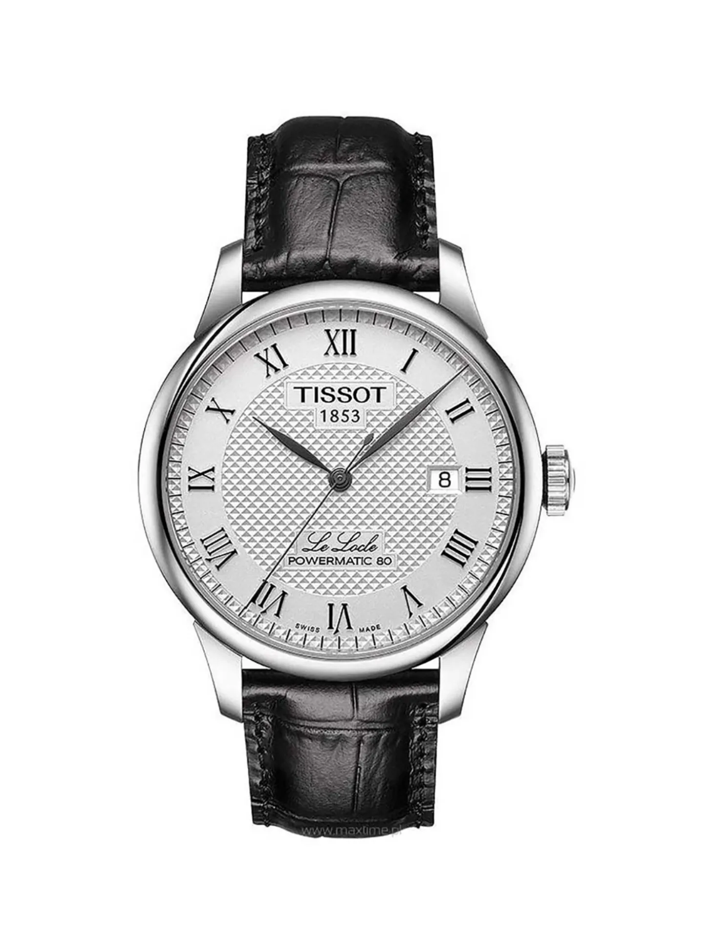Montre Tissot Le Locle automatique cuir noir