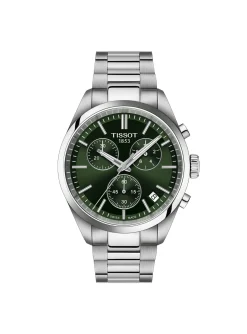 Montre Tissot PR 100 chrono acier cadran vert