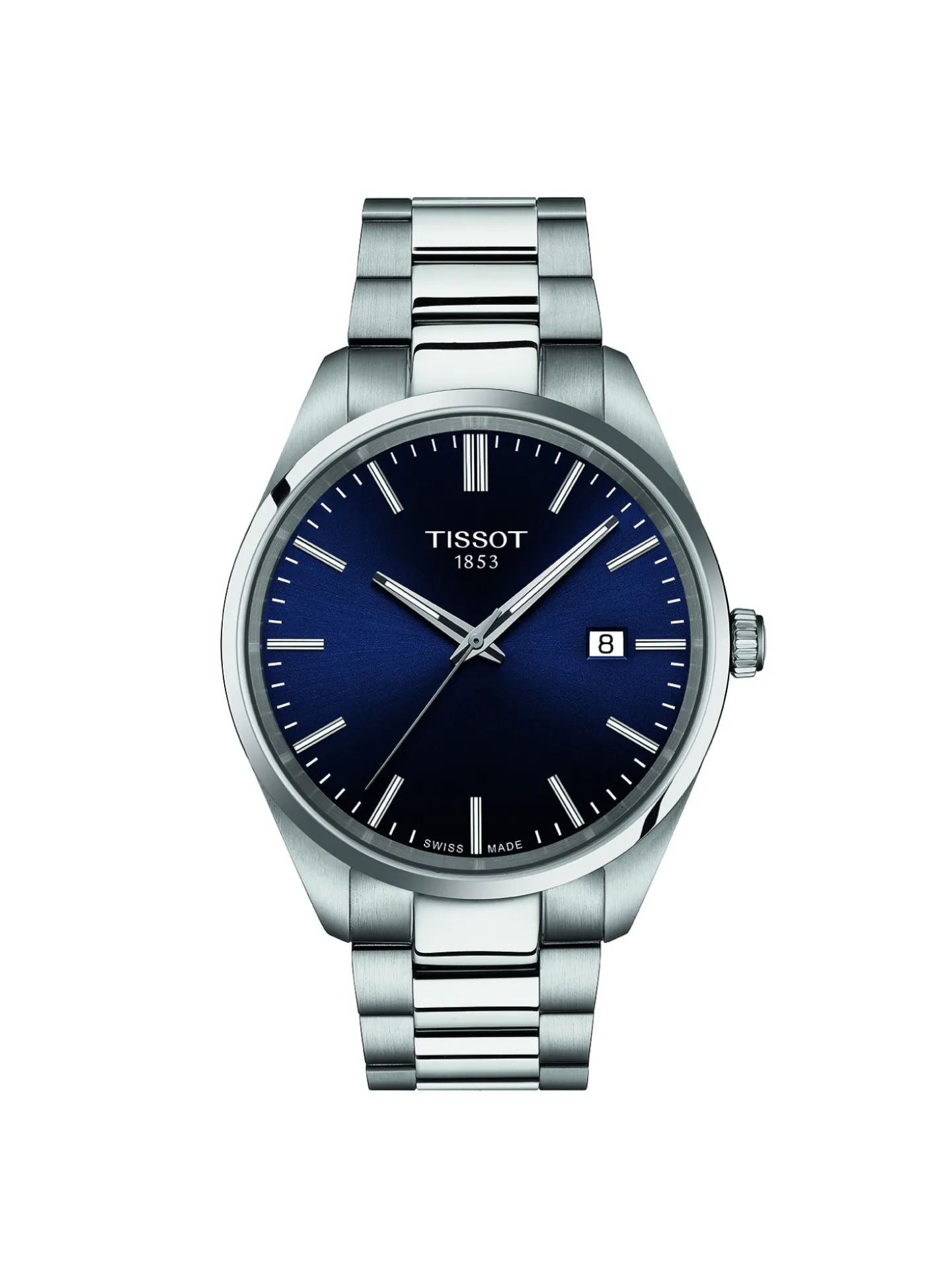 Montre Tissot PR100 acier cadran bleu