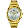 Montre Tissot PR100 chrono acier doré