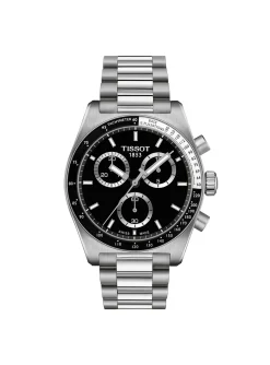 Montre Tissot PR516 chrono acier cadran noir