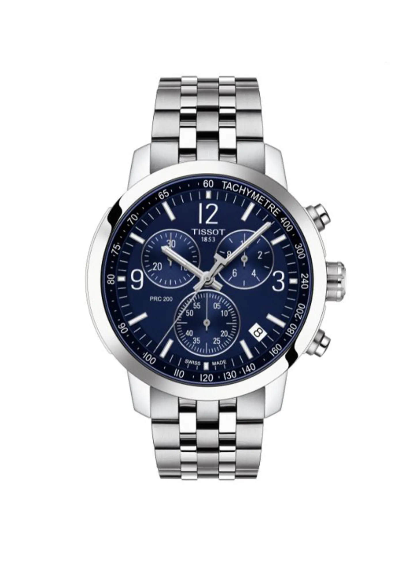 Montre Tissot PRC 200 chrono acier cadran bleu