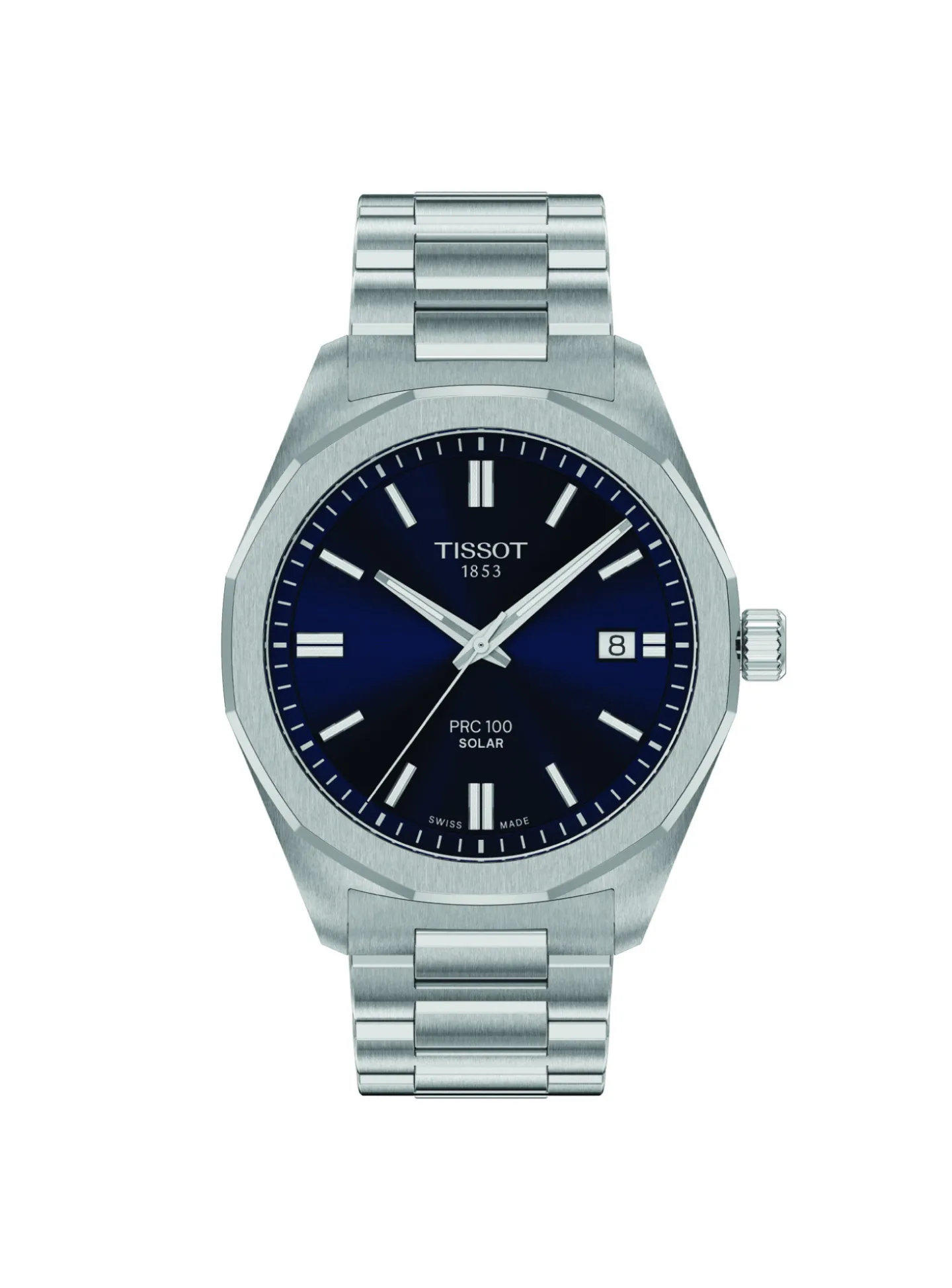 Montre Tissot PRC 100 Solar acier cadran bleu