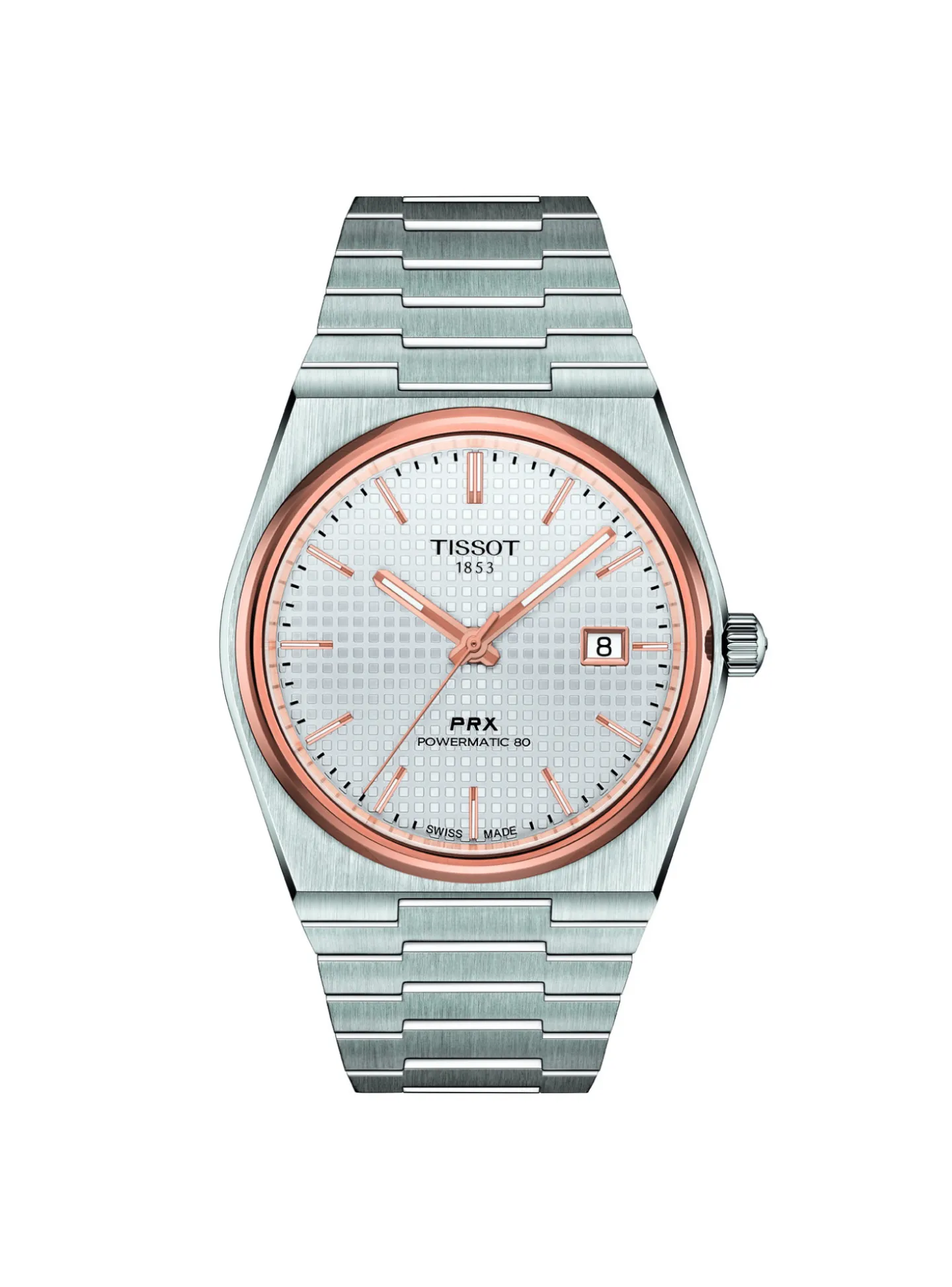 Montre Tissot PRX Powermatuc 80 acier_x005f_x000D_lunette cuivrée