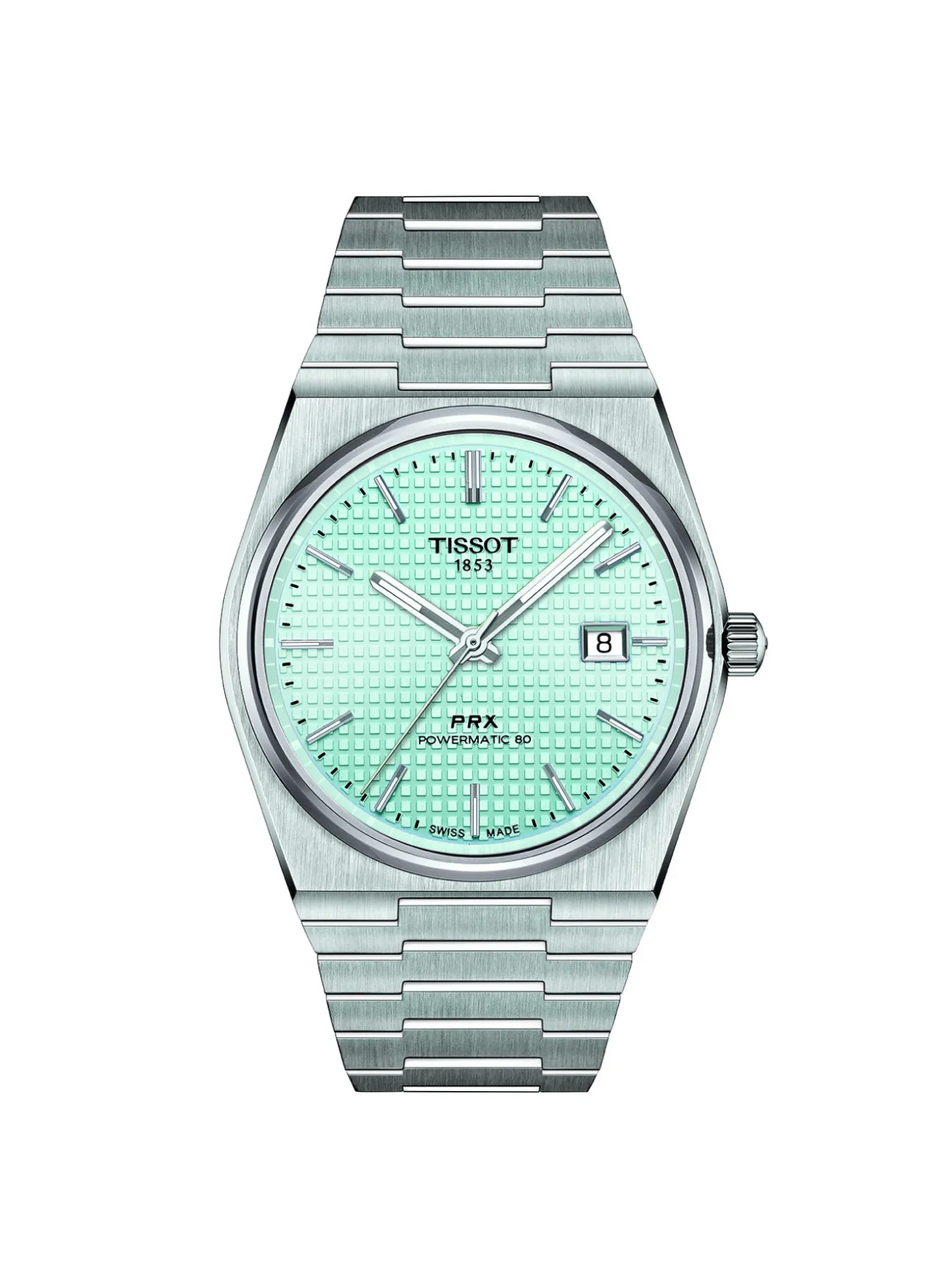 Montre Tissot PRX Powermatic 80 cadran bleu clair