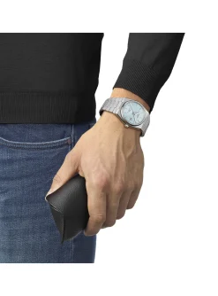 Montre Tissot PRX Powermatic 80 cadran bleu clair